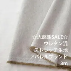 A7X/4075◆3m 感謝祭/ウレタン混ストレッチ生地/アパレル