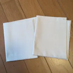 ホワイトコットン生地 2枚セット