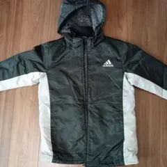 adidas フード付きジャケット ダークグレー