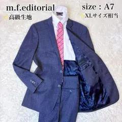 m.f.editorial スーツ セットアップ A7 千鳥孔子 迷彩 ネイビーのサムネイル