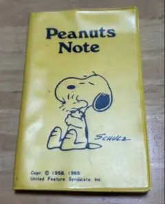 PEANUTS スヌーピー ミニノート 1970年代 昭和レトロ　当時物のサムネイル