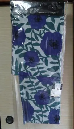 新品 浴衣 単品 モダンレトロ 花柄 綿100% 163cm