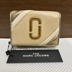 新品　マークジェイコブス　三つ折り財布　ミニ財布　ベージュのサムネイル