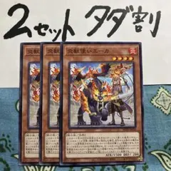 遊戯王 炎獣使いエーカ 3枚セット 2セットタダ割☆ギム Efoのサムネイル