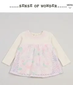 センスオブワンダー　フラワーレースチュニック　110cm