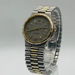 BULOVA クォーツ 腕時計 デイト ツートン メンズ ゴールドのサムネイル