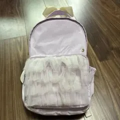 プティマイン　フリル リボン付き リュック パープル　薄紫　子ども　女の子のサムネイル