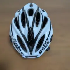 Selev ロードバイク用ヘルメット ホワイト×ブラック