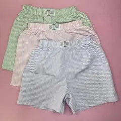 キッズ子供　ハーフパンツ 3色セット (116-122cm)