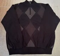 【美品】A・C DESIGN STUDIO ハーフジップ ニット コットン