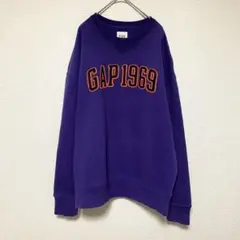 qq344 GAP1969裏起毛プルオーバーロゴトレーナー/スウェット/トップス