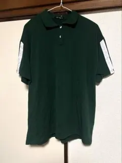 グリーン 襟付きTシャツ ポロシャツ 半袖 カジュアル シンプル レディース