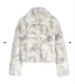 完売品⭐︎ZARA フェイクファーボンバージャケット M エクリュ - メルカリ