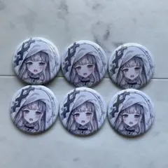 魔法少女ノ魔女裁判 × h.NAOTO まのさば 氷上メルル 缶バッジ 4個