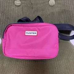 ハンター ナイロン キーパー フォン ポーチ スマホポーチ　ピンク　旅行