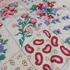 ソレイアード　花柄プリント生地 日本製　110×55