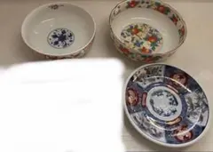 和食器 皿　3点セット 花染付 赤絵 金彩 陶磁器　有田焼　夢眩　むげんのサムネイル