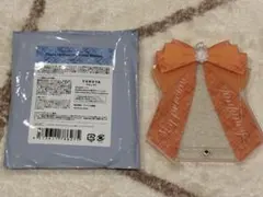 FUKUYA フォトカードアクリルフレーム リボン ツイード 池袋 オレンジ