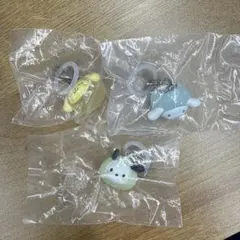 めじるしアクセサリー　なりきりまん　ポチャッコ　シナモン　ポムポムプリン　セット