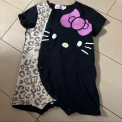 BABYDOLL ベビードール ハローキティ ヒョウ柄 ロンパース 70cm