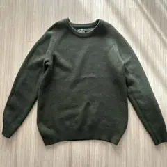 アーバンリサーチドアーズ ハミルトンウール　長袖ニット　グリーン　メンズM