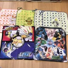 【値下げ】中古　ポケットモンスター ハンカチ６枚