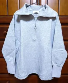 スローブイエナ ダンボールニットハーフジッププルオーバー SLOBEIENA