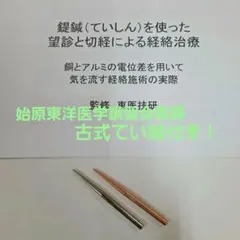 古式てい鍼（プロ品）　始原東洋医学解説完全版付 古式てい鍼（プロ品） 始原東洋医学解説完全版付 - メルカリ