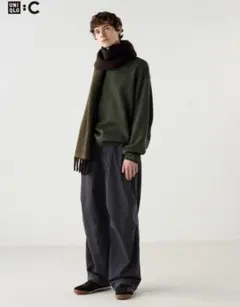 UNIQLO C ワイドパラシュートパンツ　デニム M