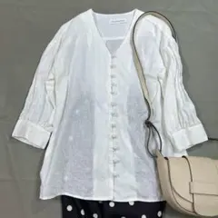 ✨極美品✨アーバンリサーチドアーズ リネン2WAYブラウス 現行品