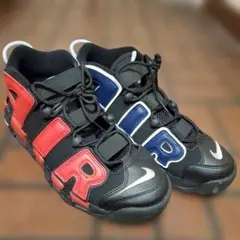 ナイキ エアモア アップテンポ '96 黒＆赤&ネイビー 27.5cm 美品