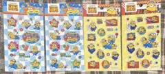 ミニオン　ミニオンズ　minion　シール　ぷっくりシール　4枚セット