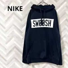 NIKEナイキ【M】フード付きプルオーバーパーカー 黒 DRI-FIT