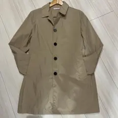 ベージュ ロングトレンチコート