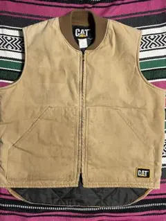 CAT キャタピラー　ダックベスト CAT キャタピラー ダックベスト 90年代 USA製 M ヴィンテージ