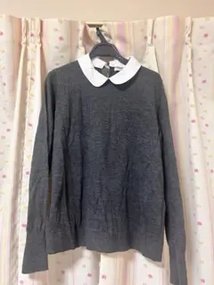 マッキントッシュフィロソフィー　5分袖ニット　新品タグ付き　ネイビー マッキントッシュフィロソフィー 5分袖ニット 新品タグ付き