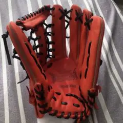 ミズノ ビクトリーステージ　軟式グローブ 外野手用　右投げ用 オレンジ