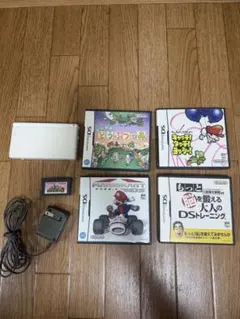 【美品】ニンテンドー　DS Lite ホワイト　カセット　セット