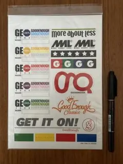 GOODENOUGH FINESSE カッティングシート ステッカー 17枚 GOODENOUGH FINESSE カッティングシート ステッカー 17枚