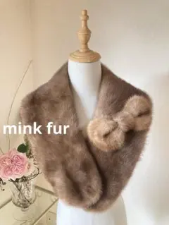 【美品✨】Rene ミンク　ファー　ティペット　リボン　ホワイト　白 美品✨】Rene ミンク ファー ティペット リボン ホワイト 白 - メルカリ