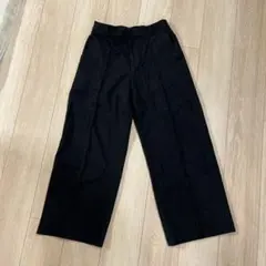 ユニクロ　ブラッシュドジャージワイドパンツ