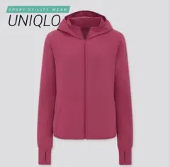 UNIQLO エアリズムUVカットメッシュパーカー ピンク L