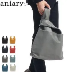 aniary アニアリ トートバッグ ハンドバッグ クロッシングレザー グレー