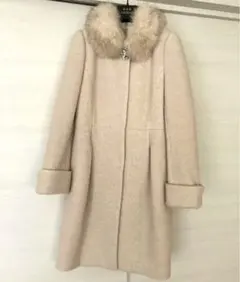 最終価格♡アプワイザーリッシェ　コート　ファー取り外し可能　ベージュ　美品