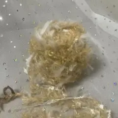 手染め　引き揃え糸20g クリーム