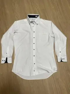 ORIHICA ホワイト 長袖シャツ スーパーノンアイロン