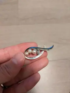 美品 MIKIMOTO シルバー925 ベビーパール ブローチ - メルカリ