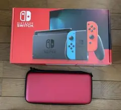 Nintendo Switch ネオンブルー/ネオンレッド 本体 + ケース