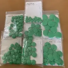 緑色ボタン　複数サイズ