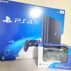 PS4 Pro 1TB本体 & DUALSHOCK 4(スチール・ブラック)